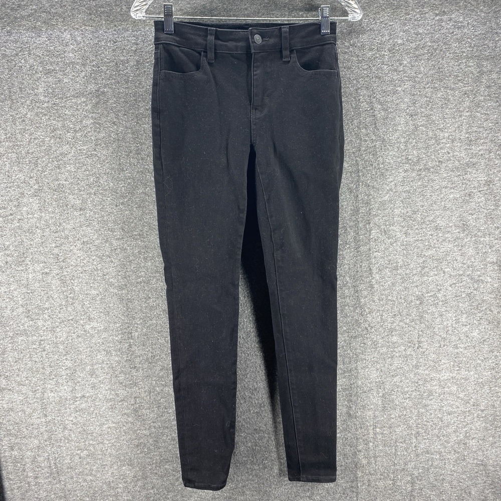 American Eagle High Rise Jegging Jeans Womens 0 Black Dream Stretch Skinny Denim
